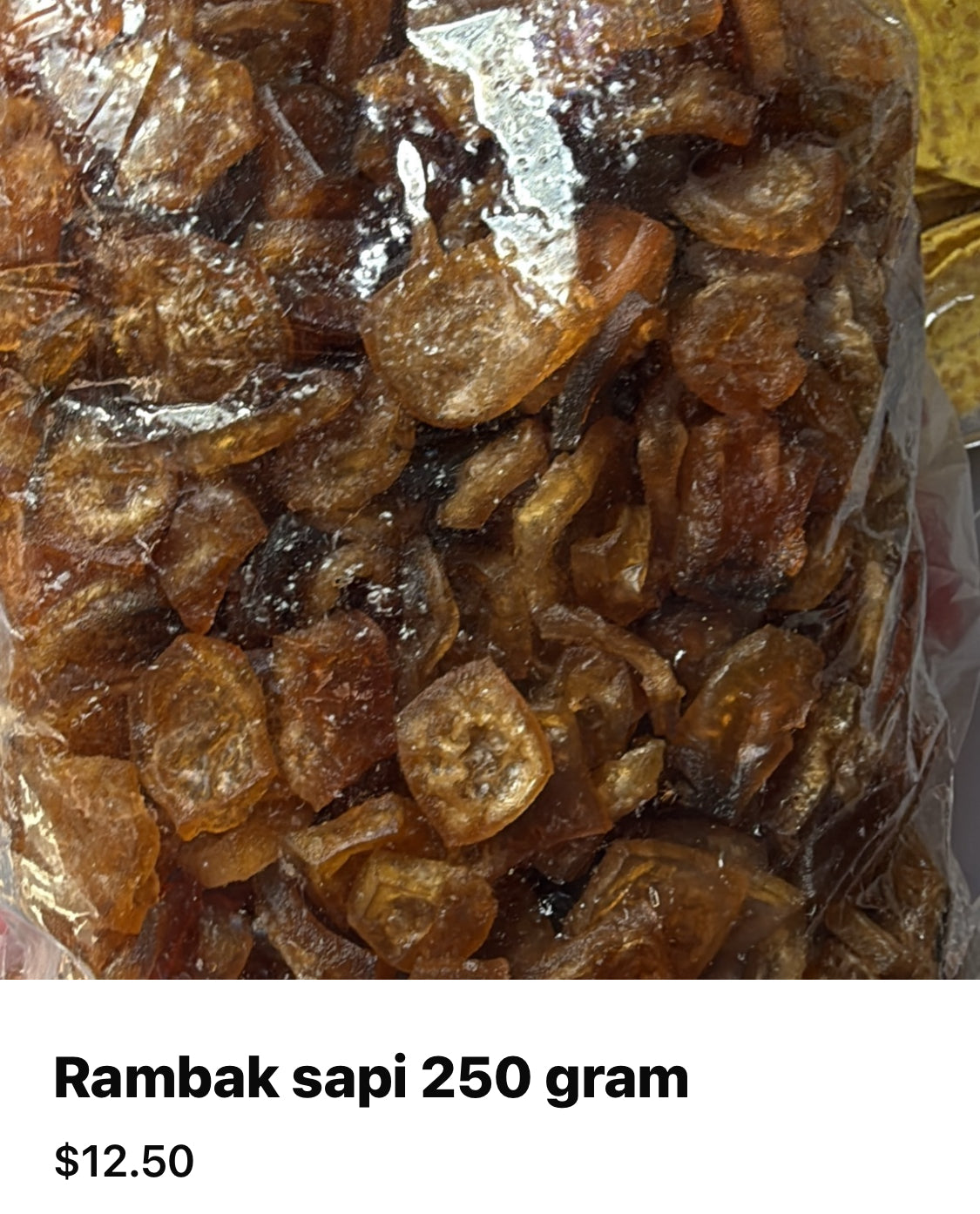 Rambak sapi mentah