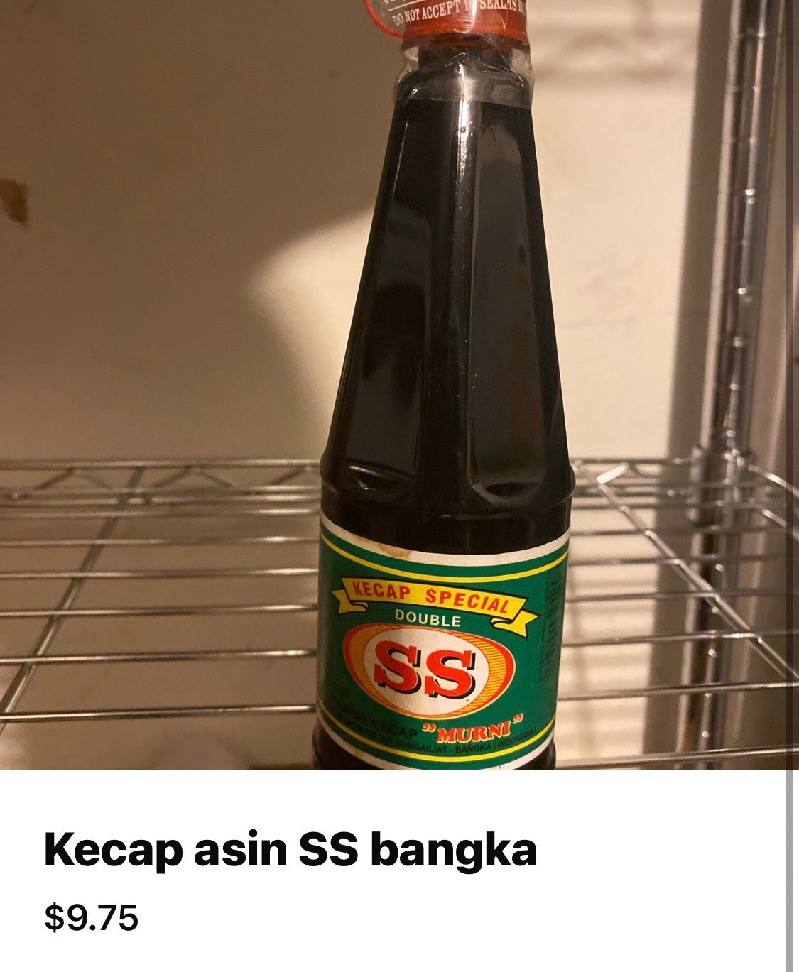 Kecap asin Ss bangka