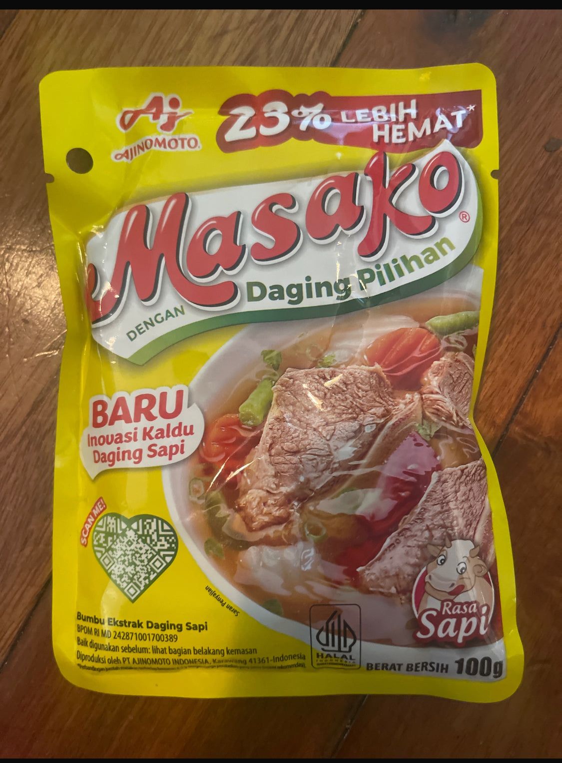 Masako rasa sapi